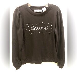 NWT loft new years sweat shirt size small